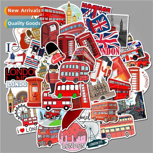 50 pieces into the London red bus phone booth cartoon series