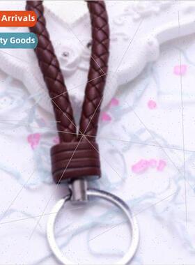 ngle ring braided rope keychain  accessories handmade pendan