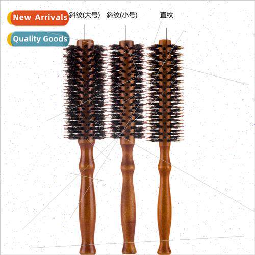 mple fashion portable pig bristle roller comb curling comb s