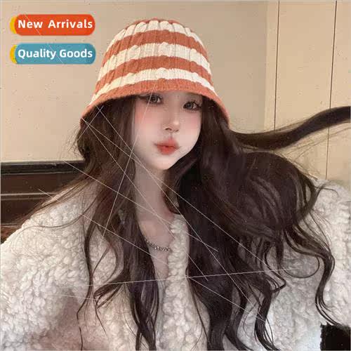 Warm fall and winter hats female versatile show face small f