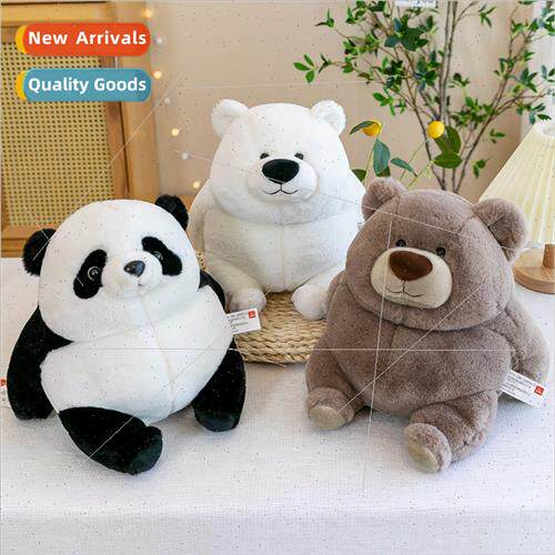 Tubby cute panda polar bear grizzly bear plush toy doll home