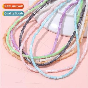 light color DIY cool handmad beads summer bamboo 4x8mm shell
