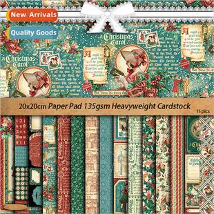 15 Christmas Carol Material Paper Handbook Stickers Backgrou