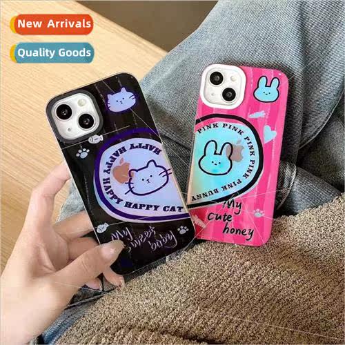 Skeleton lines love cat IPhone14/13ProMax Double Sided Apple图片