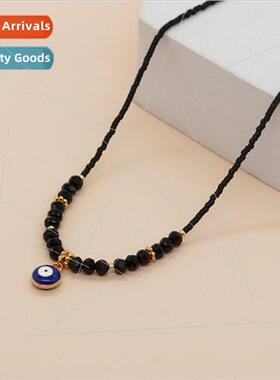 che ght xury Style Crystal Copper Beads Blue Drip Oil Eyes R