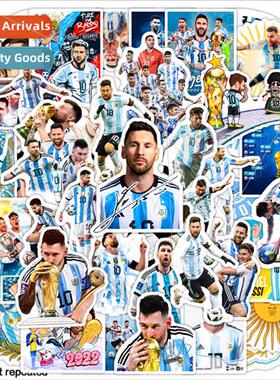 New 50 Messi World Cup soccer stickers champion Argentina ce
