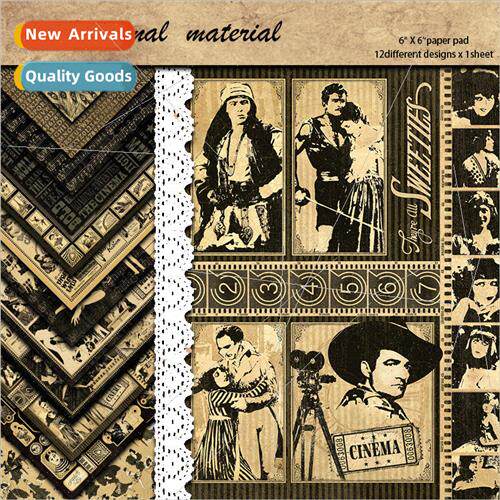 Movie Curtain Call Retro Handbook Gray Character Material Ma