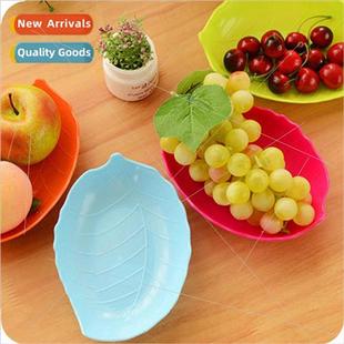 shaped fruit plate Creative room leaf living fashion