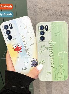 适用 OPPO Reno6pro cell phone case Realme X7 straight edge s