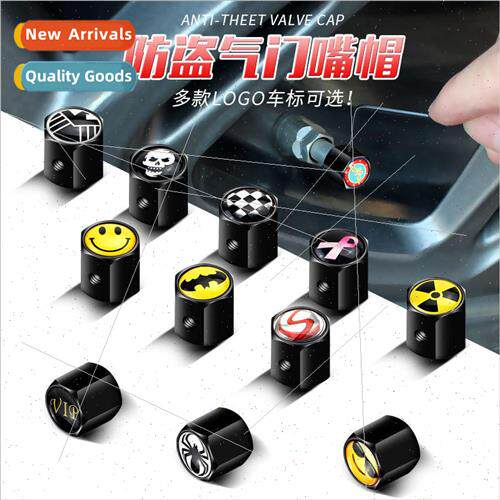 Tire anti-theft valve core with label car tire anti-theft va