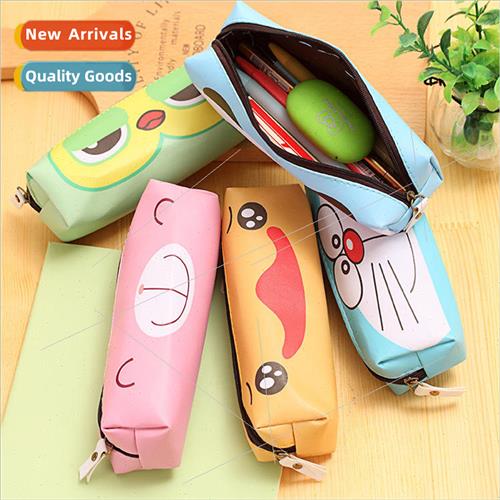 Animal pencil bag cute cartoon cute things high  PU large ca