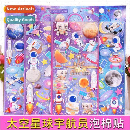 Space universe planet astronauts 3D stereoscopic bubble cott