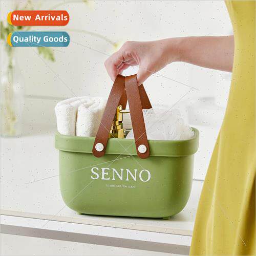 Portable Bath Basket Home Bathroom Wash Basket Large Storage