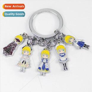 Peripheral ght of Destiny colorful metal figurine keychain p