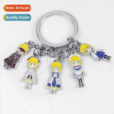 Peripheral ght of Destiny colorful metal figurine keychain p