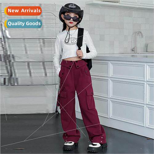 Girls American hip cool suit 2023 new middle and large child
