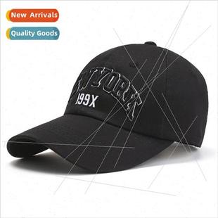 letters embroidered sunscreen Korean tongue new duck cap ins