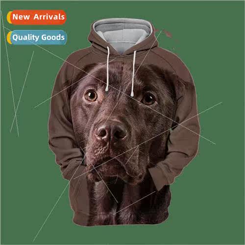 New Animal Dog 3D Printed Hooded Sweatshirt Mens Sweatshirt