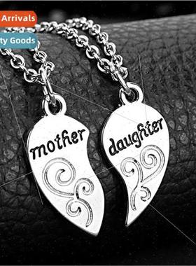New mother-daughter affinity splicing necklace simple retro