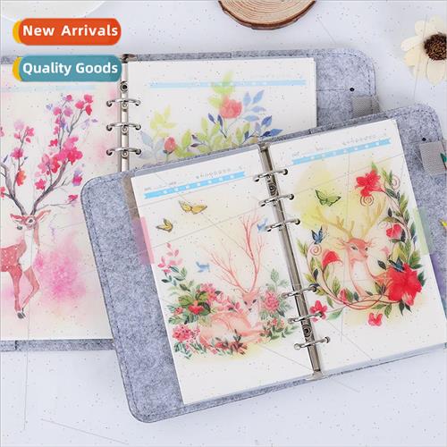 A6A5 Japanese Plum Blossom Deer Dividers Flipchart Deer Chan