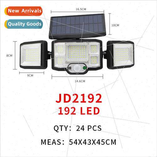 96/192 ghts COB Outdoor Sensor Solar ghts Human Remote Contr