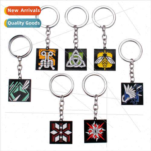 Rainbow x new cadre keychain metal pendant student book bag