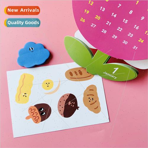 Korean graffiti cute bread chestnut ice-cream chocolate popu