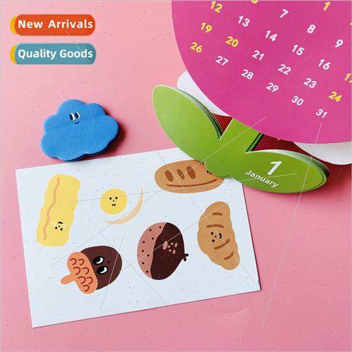 Korean graffiti cute bread chestnut ice-cream chocolate popu