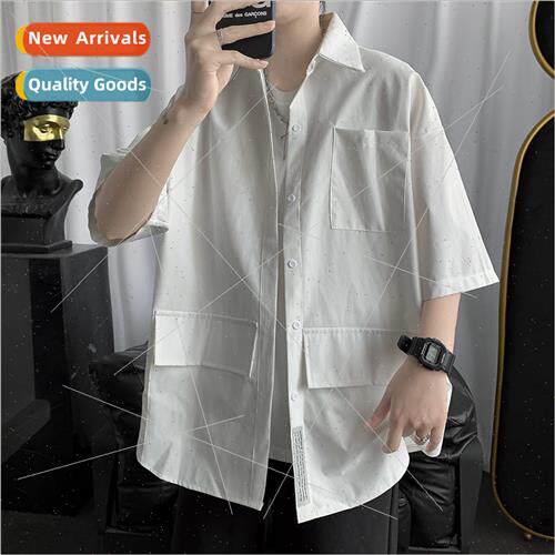 Short-sleeved shirt boys summer Korean nd shirt Hong Kong  J