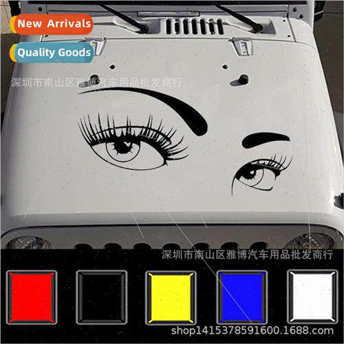 D-821 new sexy beauty eyes car stickers totem hood car stick