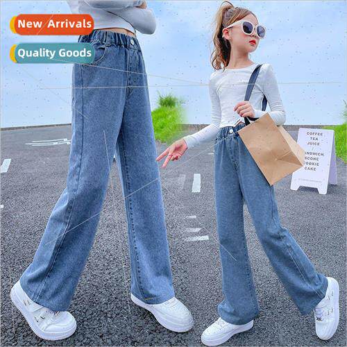 Girls jeans spring and fall Korean  of the 2023 girls big bo