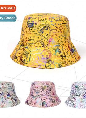 New spring and summer fisherman hat fashion graffiti men and