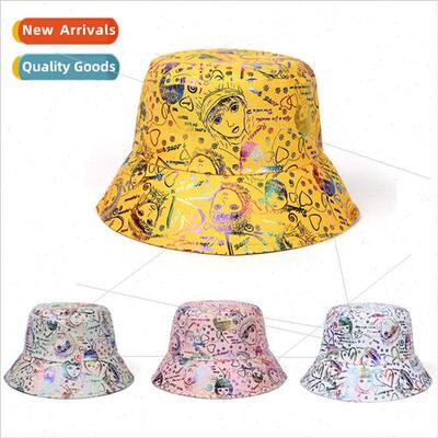 New spring and summer fisherman hat fashion graffiti men and