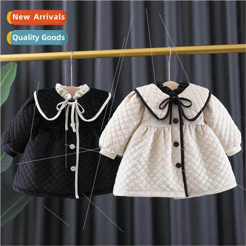 Girls cotton jacket 2023 fall and winter new children Korean