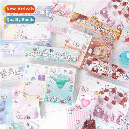 Sticky note book Heartwarming send series cartoon cute can w