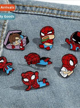 Cartoon creative personality quirky Spider-Man pin superhero