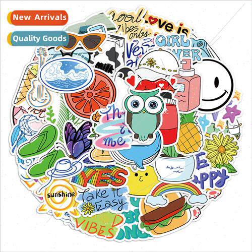 100 cartoon fresh ins graffiti stickers decorative luggage g