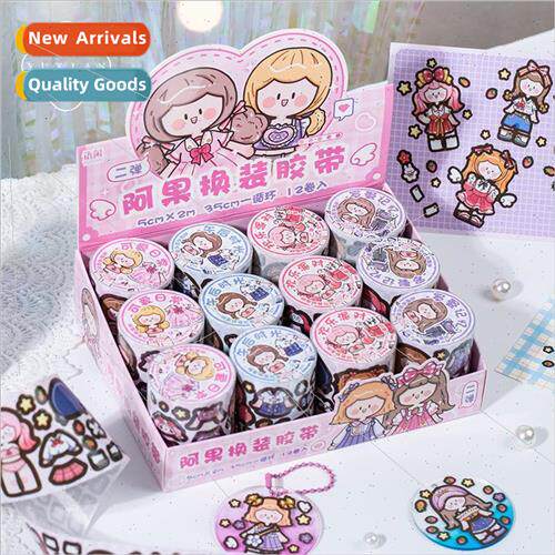 Ago dress up two bomb die-cut tape Japanese girl dress diy w