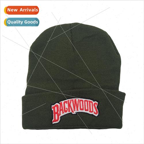 Autumn and winter men and women letters BACKWOODS warm wool