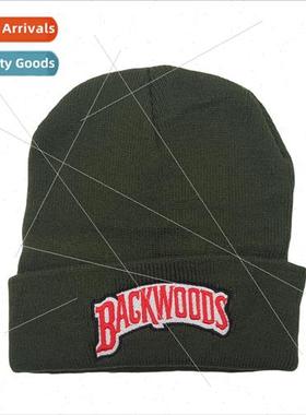 Autumn and winter men and women letters BACKWOODS warm wool