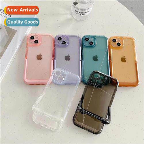Solid Color Folding Stand IPhone14ProMax Full Cover 13ProMax