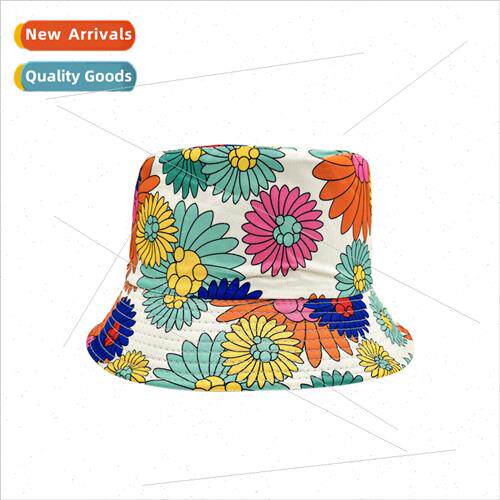 2023 new small flowers printed fisherman hat men and women c