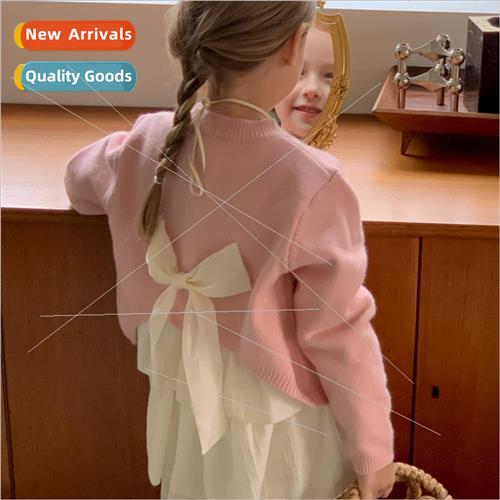Girls knitted cardigan fall and winter 2023 new 适用eign- Ko