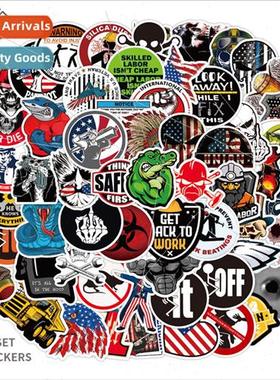 100 new personalized helmet graffiti stickers decorative mot