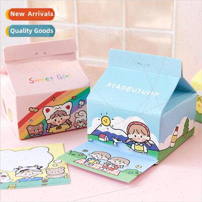 Blunderbuss Travelogue Milk Carton Sticky Notes Korean Cute