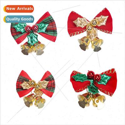 New Christmas decorations mini bow bell Christmas wreath rat
