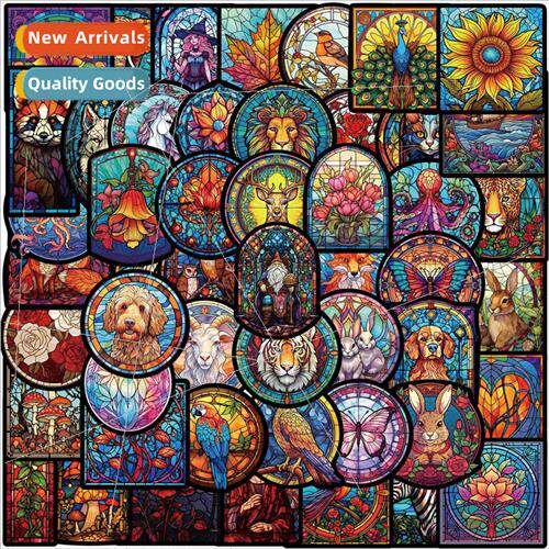 50 cartoon painted glass graffiti stickers guitar notebook l