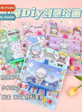 Children cartoon coloring drawing board set handmade diy doo