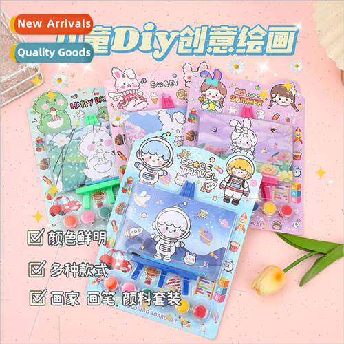 Children cartoon coloring drawing board set handmade diy doo
