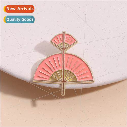 Creative New Alloy Double Hanging Plum Blossom Pink Oil Drip